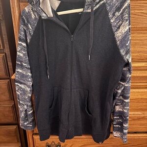 Eddie Bauer Blue /White Light Cotton Jacket SzL